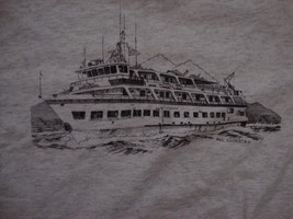 Vintage 90&#39;s Spirit Of Alaska Cruise Souvenir Gray Cotton T Shirt Size M - $15.83