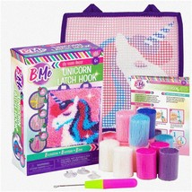 Rainbow Dreams DIY Unicorn Latch Hook Kit - Mini Rug Sewing Set for Girls with 1 - £52.71 GBP