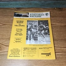 George Mason University Basketball Magazine Program Vs Villanova 1986 - £10.41 GBP