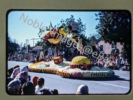 1960 Rose Parade Cal State Poly Tech Stork Float Pasadena CA Kodachrome Slide - £3.35 GBP