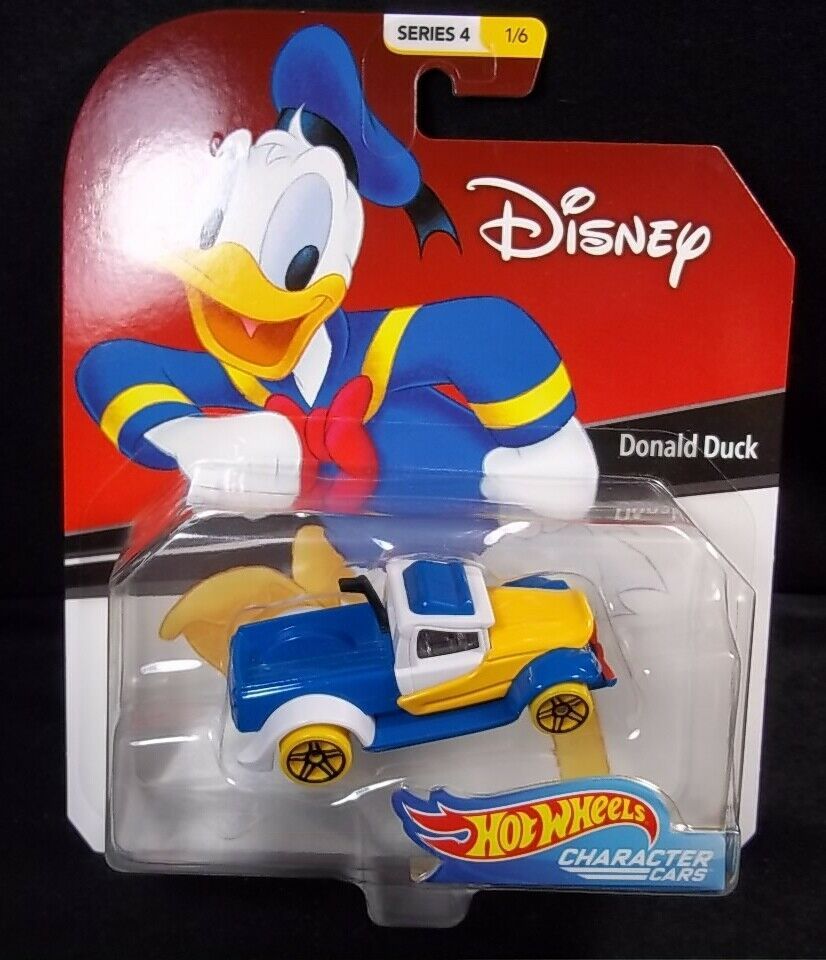 Hot Wheels Disney Series 4 Donald Duck diecast character car 1/6 NEW