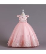 2023 Baby Girl's Dresses short Sleeve Girl Striped soft tulle dress for kids - $45.20