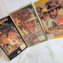 Indiana Jones Raiders of the Lost Ark Last Crusade Temple Of Doom VHS Ta... - $9.44