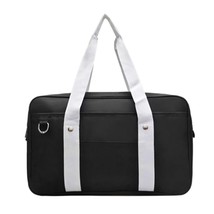 Solid Japanese Handbags Ox Travel Bag Solid Color High School Students Bookbags  - £116.52 GBP