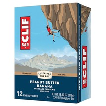 CLIF BAR - Peanut Butter Banana with Dark Chocolate Flavor - Made with Organic O - £30.55 GBP