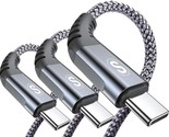Usb Type C Cable 3.1A Fast Charging [3Pack,6.6Ft+3.3Ft+3.3Ft], Usb-A To ... - £19.95 GBP