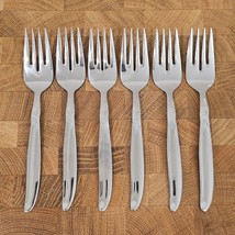 Montgomery Ward MWCO &quot;Grape&quot; Japan Stainless Flatware - 6 Dinner Forks! - £14.44 GBP