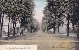 Quaker City Ohio OH East Fair Street 1907 Postcard E14 - £4.62 GBP