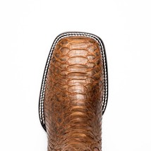 MISSOURI Genuine Snake Skin Cowboy Boot from the Western Collection Cognac image 4