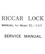 Riccar Lock RL-340 Manual Service - £10.22 GBP