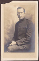 James Sleeper, World War I Army Soldier in Uniform Antique Photo (1917) - £13.97 GBP