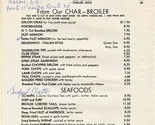 The Bank Note Italian Steak House Menu Malone New York 1976 - £30.07 GBP