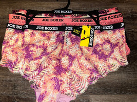 Joe Boxer ~ Women&#39;s Lace Hipster Underwear Panties 3-Pair Nylon Blend ~ XL - £15.93 GBP