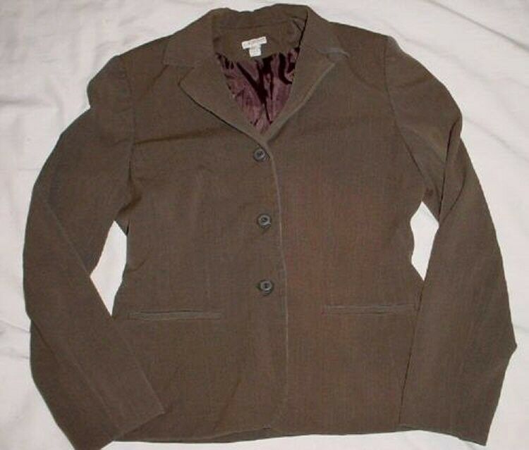 Primary image for APT 9 brown Taupe STRETCH Lined Blazer Jacket Sz 6