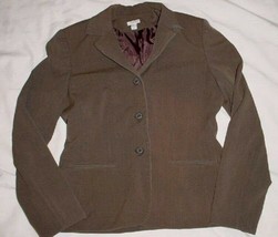 APT 9 brown Taupe STRETCH Lined Blazer Jacket Sz 6 - £3.92 GBP