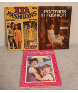 American Thread Star Book Fashions Knit Crochet Adults &amp; Children Lot of 3 - $14.80