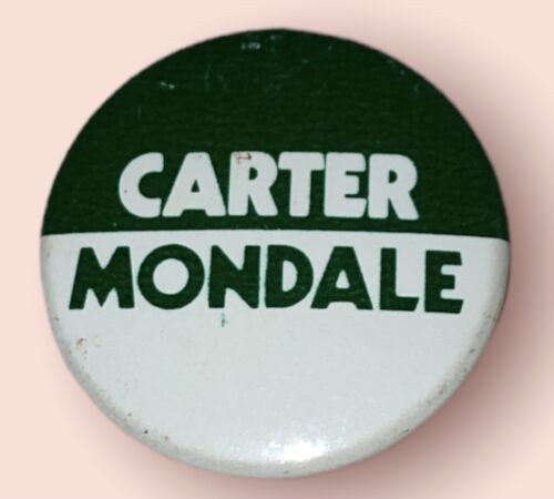 Carter Mondale Small Promotional Vintage Political Pin Button - $3.00
