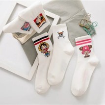 5 Pack Anime One Piece Socks One Size Tomy Chopper And Strawhat Luffy Un... - £24.14 GBP