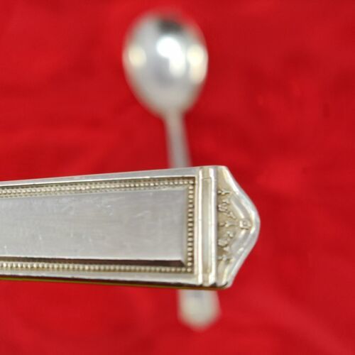 2 Serving Pcs 1847 Rogers ANNIVERSARY Sugar Spoon Jam Spreader Silverpla... - $9.98