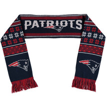 NFL New England Patriots 2016 LODGE Ugly Scarf Acrylic 64&quot; x 7&quot; by FOCO - £19.56 GBP