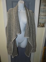 Olivia Sky Gray Open Front Cardigan Sleeveless Size 3X Women&#39;s EUC - £19.04 GBP