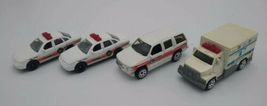 Die-cast Hard Plastic Vehicles Emergency Rescue Ambulance Fire  Matchbox Lot image 6