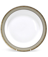 Mikasa Cambridge Dinner Plate Y0501 Fine China Heavy Gold Glossy White - $370.30 MXN