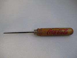 Coca-Cola 1940s Wood Handle Ice Pick Drink Coca-Cola Delicious and Refre... - $29.21