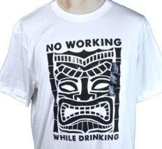 Tiki No Working While Drinking Rum Pocket GAP T-shirt size XL Mens White Rum New - $28.86