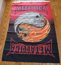 METALLICA YIN/YAN 34 X 53 INCHES FULL-COLOR FABRIC FLAG!! - $18.49