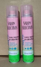 2x Salon Selectives Stay Put Extra Hold #2 Volumizing Hairspray 4 Oz Ea - £6.37 GBP