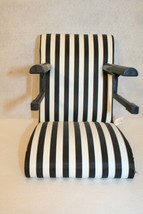 AmericanGirl Doll 18" Bitty Baby 15" Table High Chair black/white stripe RETIRED - $89.95
