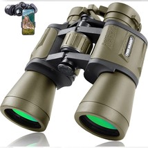 20x50 Military Binoculars for Adults with Smartphone Adapter - Compact - £47.89 GBP