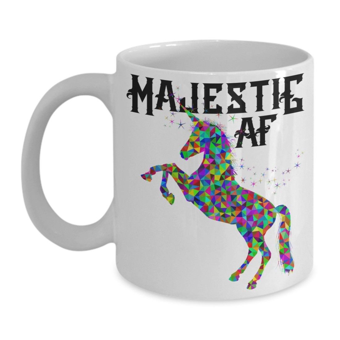 Primary image for Majestic AF Mug Unicorn Cup Coffee Gift Idea Mom Wife Girlfriend Ceramic White