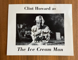 Clint Howard As The Ice Cream Man Movie Photo Signed 8x10 Autographed - £39.22 GBP