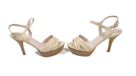 Vince Camuto VC-Paden Platform  Strappy Sandals Shoes Size 10 W Petal /Neutral - £46.80 GBP