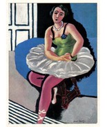 MATISSE SIGNED 1935 LITHO PRINT w/COA. EXCLUSIVE Henri Matisse Dancer RA... - $269.20