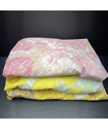 3 Vintage Fitted Bed Sheets – Cannon Sears Burlington Floral Full/Double... - $50.45 CAD