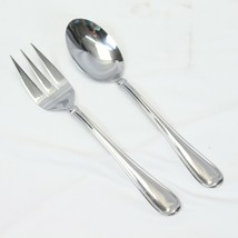 Pfaltzgraff Allure Cold Meat Fork and Serving Spoon Stainless - £13.86 GBP