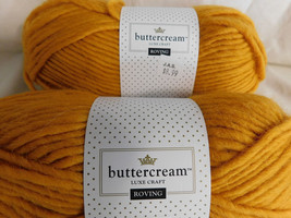 Buttercream Luxe Craft Roving Mustard lot of 2 Dye Lot 631187 - $16.99