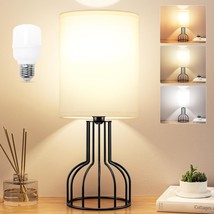 Bedside Table Lamp With 3 Color Modes-3000K-4000K-5000K Nightstand Lamp With Sim - £22.44 GBP