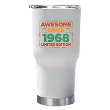 Awesome Since 1968 Limited Edition Tumbler 30oz With Lid Gift 54th Happy Birthda - £23.69 GBP