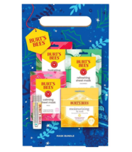 Burt&#39;s Bees Mask Bundle Holiday Gift Set, Sheet Masks and Ultra Conditioning Lip - £31.31 GBP