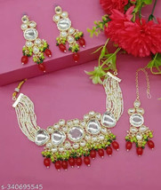 Latest Kundan Traditional Gold Plated Jewelry Set Wedding Bridal Jewelry Seta - £7.81 GBP