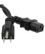 DIGITMON 2-Pack Value 6FT 3 Prong AC Power Cord Cable Plug for HP w1707 ... - £10.80 GBP