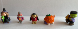 Hallmark Merry Miniatures Halloween Dracula Bear Witch Pumpkin Bunny Frankenstei - £39.23 GBP