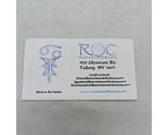 Vintage Roc Industries Talberg NY Business Card Adventures In Fantasy - $16.03