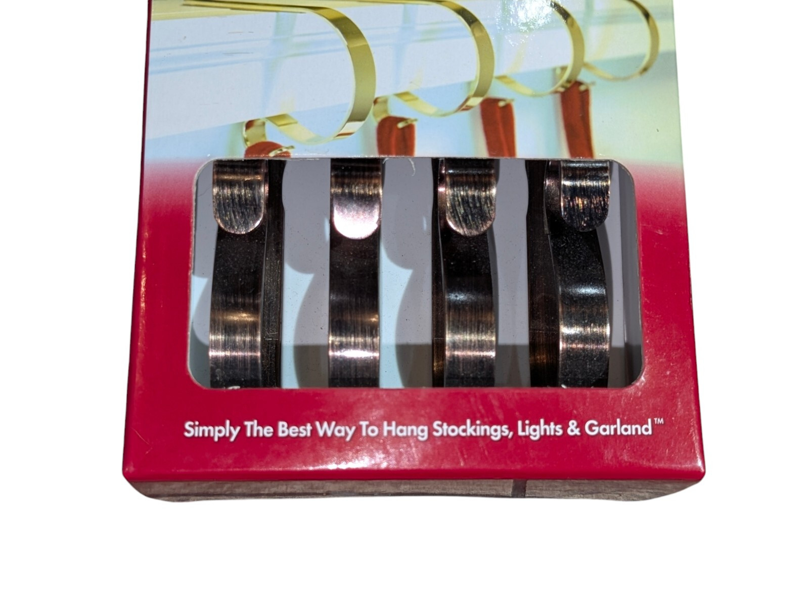 The Original MantleClips Christmas Stocking Lights Garland Holders Haute Decor Item image 2