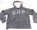GAP KIDSCOLD WEATHER GRAY FULL ZIP UP COZY HOODIE SWEATER YOUTH M (8) - $17.49