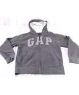 GAP KIDSCOLD WEATHER GRAY FULL ZIP UP COZY HOODIE SWEATER YOUTH M (8) - $317.61 MXN